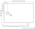 New Trendy Nex brodzik konglomeratowy prostokątny 110x90x3,5 cm biały B-0460