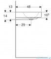 Geberit One Umywalka prostokątna z otworem na baterię 105x48cm KeraTect 505.020.01.4