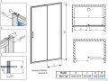 Radaway Premium Pro Black Dwj drzwi 140cm prawe czarny mat/szkło przejrzyste 1014140-54-01R
