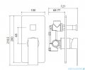 Vitalle SPELLO bateria podtynkowa wannowo-prysznicowa chrom 3950303105