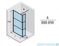 Riho Grid GB402 kabina prysznicowa Walk In 90cm czarna G004037121