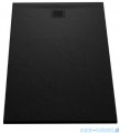 New Trendy Mori brodzik prostokątny z konglomeratu 100x90x3 cm czarny B-0404
