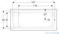Geberit Perfect wanna prostokątna 160x75cm 554.072.01.1