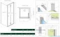Radaway Nes 8 KDJ B kabina 80x80 prawa przejrzyste 10075080-01-01R/10089080-01-01
