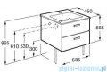 Roca Victoria Basic Zestaw łazienkowy Unik szafka z umywalką 70cm biały połysk A855853806