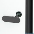 New Trendy New Soleo Black drzwi wnękowe dwuskrzydłowe 100x195 cm przejrzyste D-0216A