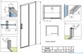 Radaway Idea White Dwj drzwi 150cm prawe szkło przejrzyste 387019-04-01R