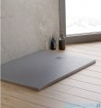 New Trendy Mori brodzik prostokątny z konglomeratu 120x90x3 cm szary B-0399