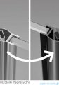 Radaway Essenza Black Dwjs drzwi wnękowe 120cm prawe szkło przejrzyste 1385031-54-01R/1384090-01-01