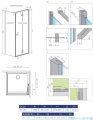 Radaway Essenza New KDJ-B kabina prysznicowa 90x120 prawa przejrzyste 385082-01-01R/384054-01-01
