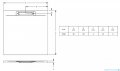 Riho Isola brodzik posadzkowy 120x90 biały mat D007015105