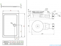 Radaway Fuenta New KDJ-B kabina prysznicowa 80x100 lewa przejrzyste + brodzik Doros D + syfon 384081-01-01L/384052-01-01/SDRD1080-01