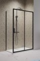 Radaway Premium Pro Black Kdj kabina 150x75cm prawa czarny mat/szkło przejrzyste 1015150-54-01R/1016075-54-01
