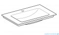 Geberit One Umywalka meblowa z otworem na baterię 75x48cm KeraTect 505.010.01.2