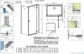 Radaway Essenza Kdj kabina 80x110cm prawa szkło przejrzyste 1385043-01-01R/1384053-01-01