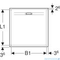 Geberit Sestra brodzik 90x90cm szary 550.260.00.2