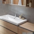 Geberit iCon Umywalka ścienna z otworem na baterię z przelewem 90x48,5 cm 124090000