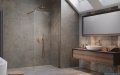 Radaway Modo X Brushed Copper II kabina Walk-in 80x200 szczotkowana miedź/przejrzyste 10mm 389284-93-01