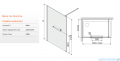 Sanplast Altus PIII/ALTIIa kabina walk-in 120x213 cm przejrzyste 600-121-2961-42-401