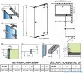 Radaway Essenza Pro Brushed GunMetal Kdj kabina 100x120cm prawa szczotkowany grafit 10097100-92-01R/10098120-01-01