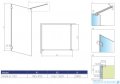 Radaway Essenza Pro 8 Gold 100x200 kabina Walk-in złoty połysk/szkło przejrzyste 1012100-09-01