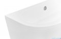 Besco Volya / Vista wanna 160x75cm wolnostojąca przyścienna z syfonem #WKV-160-WS