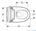 Geberit urządzenie WC z funkcją higieny intymnej AquaClean Mera Comfort, wisząca miska WC biała/chrom 146212211