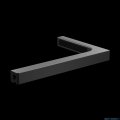 Radaway Essenza Pro Black Kdj+S kabina 80x80x80cm lewa czarny mat/szkło przejrzyste 10097380-54-01L/10098080-01-01/10098080-01-01