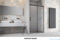 Radaway Idea Black 8 Dwj drzwi wnękowe 150cm prawe czarny mat/szkło przejrzyste 10330770-54-01R/10350703-01-01