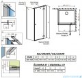 Radaway Fuenta New Kdj kabina 100x100cm prawa szkło przejrzyste 384040-01-01R/384052-01-01