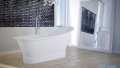 Besco Gloria 160x68cm wanna wolnostojąca Retro + syfon klik-klak chrom czyszczony od góry #WMD-160-GLC
