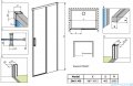 Radaway Idea White Dwj drzwi 100cm prawe szkło przejrzyste 387014-04-01R