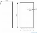 Massi Fix kabina prysznicowa walk In 70x195cm przejrzyste MSKP-FA1021-70