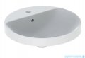 Geberit VariForm Umywalka okrągła z półką z otworem na baterię 48cm szkliwiony spód 500.705.01.2