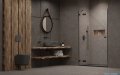 Radaway Essenza Pro Brushed GunMetal Dwj drzwi wnękowe 130cm lewe szczotkowany grafit 10099130-92-01L