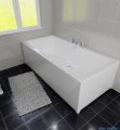 Riho Lusso 180x90cm wanna prostokątna z hydromasażem Pneumatic lewa + nogi + syfon BA77-PNE-L