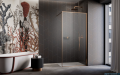 Radaway Modo F II Brushed Copper kabina Walk-in 125x201cm Szczotkowana Miedź szkło przejrzyste 10409125-93-01