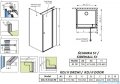 Radaway Eos KDJ II kabina prysznicowa 80x70 prawa przejrzyste 13799420-01R/13799408-01