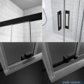 Radaway Idea Black Kdj kabina prysznicowa 120x70 lewa czarny mat/szkło przejrzyste 387042-54-01L/387048-54-01R