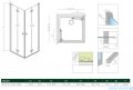 Radaway Nes 8 Kdd B kabina 100x80cm szkło przejrzyste 10074100-01-01L/10074080-01-01R