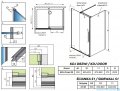 Radaway Furo Kdj Brushed Nickel kabina 90x90cm lewa szczotkowany nikiel 10104472-91-01L/10110430-01-01/10113090-01-01