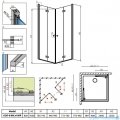 Radaway Fuenta New Kdd-B kabina 80x100cm szkło przejrzyste 384070-01-01L/384072-01-01R