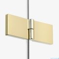 New Trendy Nesta Light Gold kabina 120x100x200 cm lewa wspornik równoległy złoty połysk/szkło przejrzyste K-4517