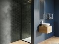 Riho Lucid GD101 drzwi prysznicowe 80x200cm czarne G005001121