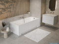 Besco Obudowa wanny prostokątnej UNI Ryfle White RYFLOWANA BIAŁA 140x70 cm  #OAP-140UNIR