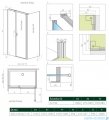 Radaway Nes Black Kds II kabina 110x100cm lewa czarny mat/szkło przejrzyste 10033110-54-01L/10040100-54-01