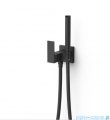 Tres CUADRO Bateria jednouchwytowa podtynkowa z natryskiem do toalety czarny mat 00612301NM