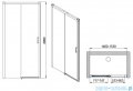Sanplast Exa Line D2/EXA LINE drzwi przesuwne 140-150x200 cm czarny matowy 600-540-2550-59-401