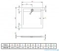 Radaway Teos C brodzik kwadratowy 100x100cm czarny HTC100100-54