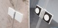 Radaway Essenza Pro White Dwj drzwi wnękowe 90cm prawe przejrzyste 10099090-04-01R